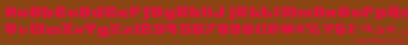 VoortrekkerPro Font – Red Fonts on Brown Background