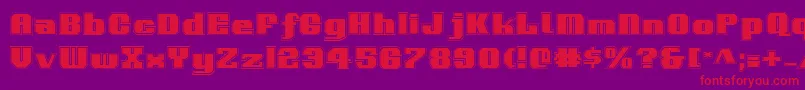 VoortrekkerPro Font – Red Fonts on Purple Background