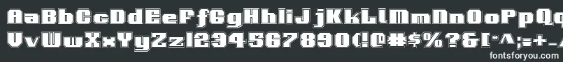 VoortrekkerPro Font – White Fonts on Black Background