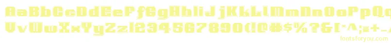 VoortrekkerPro Font – Yellow Fonts on White Background
