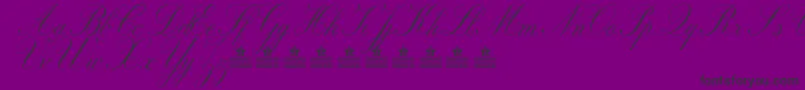 MarriageMomentPersonalUse-Schriftart – Schwarze Schriften auf violettem Hintergrund