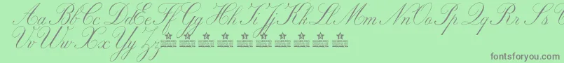 MarriageMomentPersonalUse Font – Gray Fonts on Green Background
