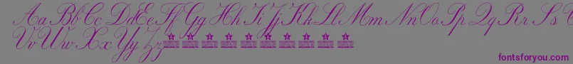 MarriageMomentPersonalUse Font – Purple Fonts on Gray Background