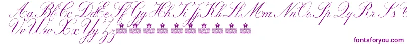 MarriageMomentPersonalUse Font – Purple Fonts on White Background