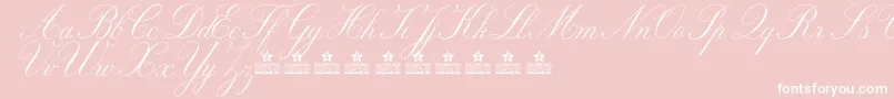 MarriageMomentPersonalUse Font – White Fonts on Pink Background