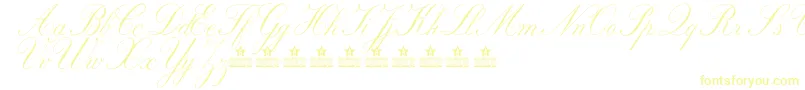 MarriageMomentPersonalUse Font – Yellow Fonts on White Background