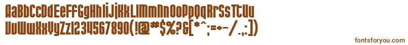 SfPortMckenzieExtendedBold-fontti – ruskeat fontit valkoisella taustalla