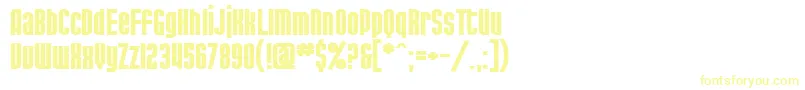 Шрифт SfPortMckenzieExtendedBold – жёлтые шрифты