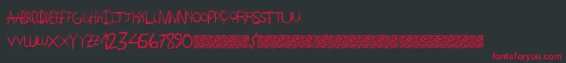 Więcej informacji o czcionce Aboveground Czcionka Aboveground – czerwone czcionki na czarnym tle