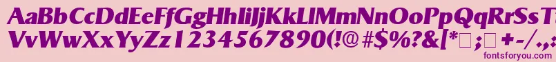 MatroxDisplaySsiItalic Font – Purple Fonts on Pink Background