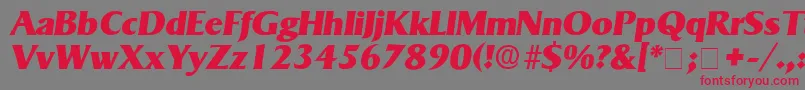 fuente MatroxDisplaySsiItalic – Fuentes Rojas Sobre Fondo Gris