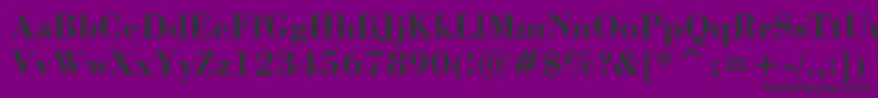 BodoniBoldBt Font – Black Fonts on Purple Background