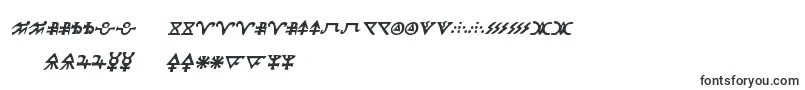 フォントHermeticspellbookital – ヨルバ文字