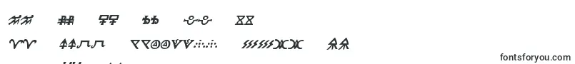 フォントHermeticspellbookital – ゲール文字