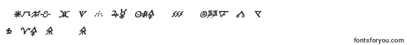 フォントHermeticspellbookital – アムハラ語の文字