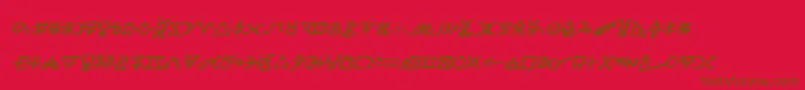 More about Hermeticspellbookital Font Hermeticspellbookital Font – Brown Fonts on Red Background