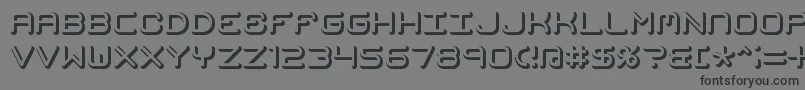 Шрифт Mimafuse – чёрные шрифты на сером фоне