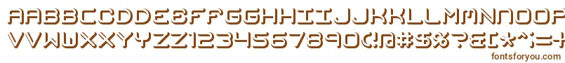 Mimafuse-Schriftart – Braune Schriften auf weißem Hintergrund