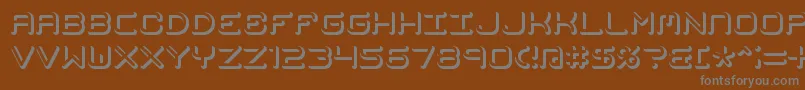 Шрифт Mimafuse – серые шрифты на коричневом фоне