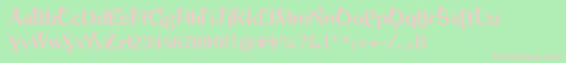 Eatmyhat Font – Pink Fonts on Green Background