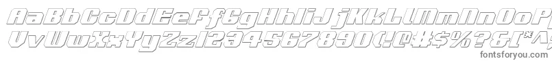 Voortrekker3DItalic Font – Gray Fonts