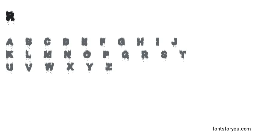 Шрифт Raptorkill – алфавит, цифры, специальные символы