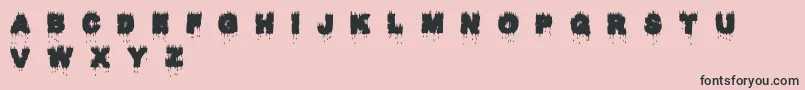 Raptorkill Font – Black Fonts on Pink Background