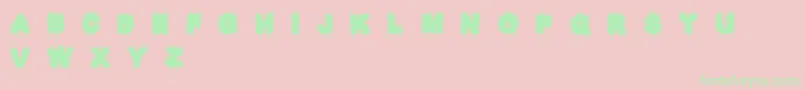 Raptorkill Font – Green Fonts on Pink Background