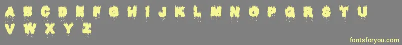 Raptorkill Font – Yellow Fonts on Gray Background