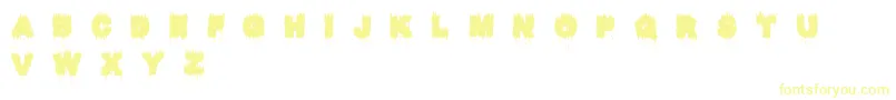 Raptorkill Font – Yellow Fonts on White Background