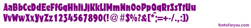 Шрифт FanticdbNormal – фиолетовые шрифты на белом фоне