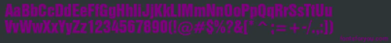 Swiss921Bt Font – Purple Fonts on Black Background