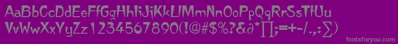 JapanetteDb Font – Gray Fonts on Purple Background