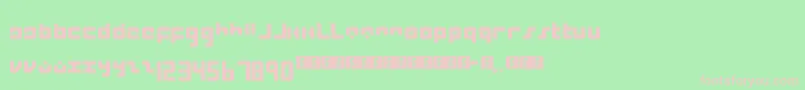 IntercorpOriginal Font – Pink Fonts on Green Background