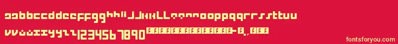 IntercorpOriginal Font – Yellow Fonts on Red Background