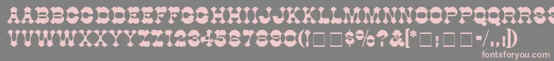 AlamoSsi Font – Pink Fonts on Gray Background