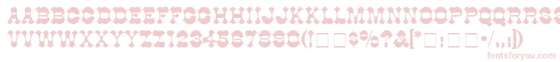 AlamoSsi Font – Pink Fonts on White Background