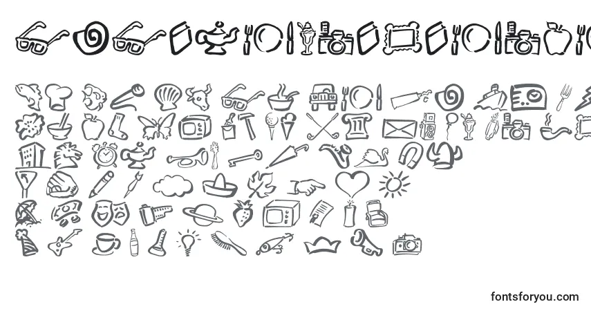 Schriftart DfDiversitiesLetPlain.1.0 – Alphabet, Zahlen, spezielle Symbole