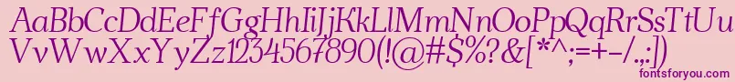 Weitere Informationen zur AhellyaItalic-Schriftart AhellyaItalic-Schriftart – Violette Schriften auf rosa Hintergrund