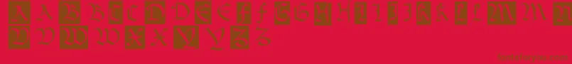 More about Bastardamajuskel1300 Font Bastardamajuskel1300 Font – Brown Fonts on Red Background