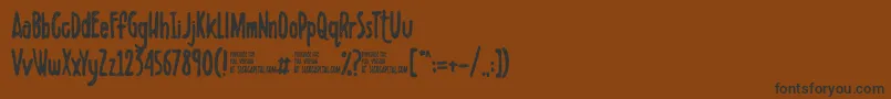 Scribbletdemo Font – Black Fonts on Brown Background