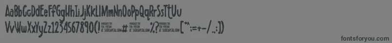 Scribbletdemo Font – Black Fonts on Gray Background