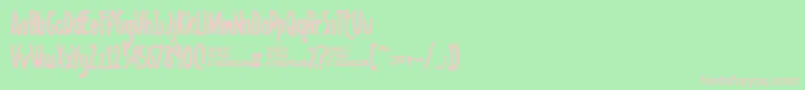 Scribbletdemo Font – Pink Fonts on Green Background