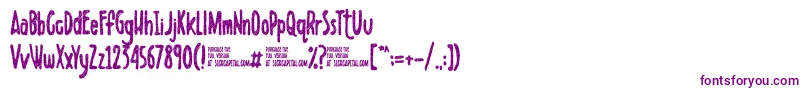 Scribbletdemo Font – Purple Fonts on White Background