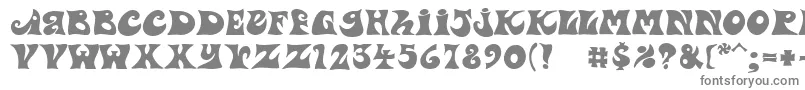 PfpsychedeliaDropout Font – Gray Fonts on White Background