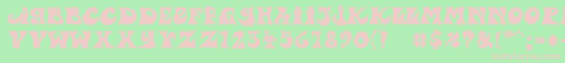 PfpsychedeliaDropout Font – Pink Fonts on Green Background