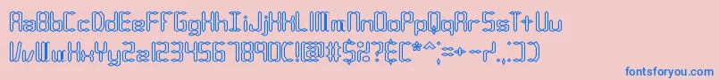 CompliantConfuse1oBrk Font – Blue Fonts on Pink Background