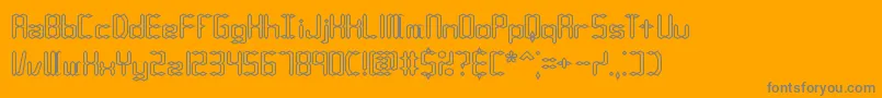 CompliantConfuse1oBrk Font – Gray Fonts on Orange Background