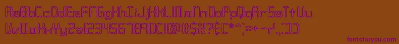 CompliantConfuse1oBrk Font – Purple Fonts on Brown Background