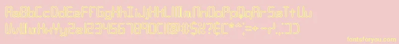 CompliantConfuse1oBrk Font – Yellow Fonts on Pink Background